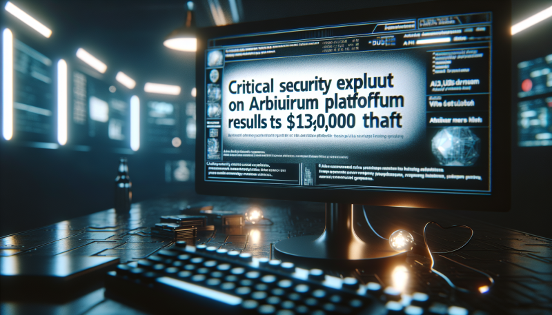 Critical Security Exploit on Arbitrum Platform Results in 0,000 Theft