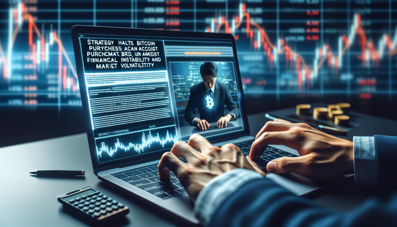 Strategy Halts Bitcoin Purchases Amidst Financial Instability and Market Volatility