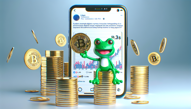 Trump’s Meme Post Sparks Brief Surge in Pepe Cryptocurrency Price