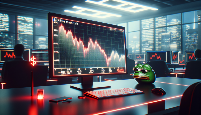 $PEPE Memecoin Plummets 60% in Six Months, Signaling Market Volatility and Investor Concern