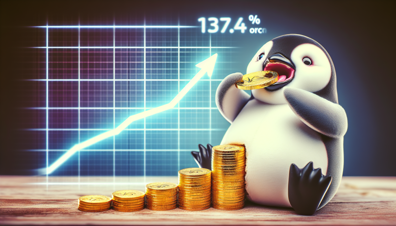 Pudgy Penguins Token Surges 127.4% in a Week Amid Renewed Meme Coin Interest