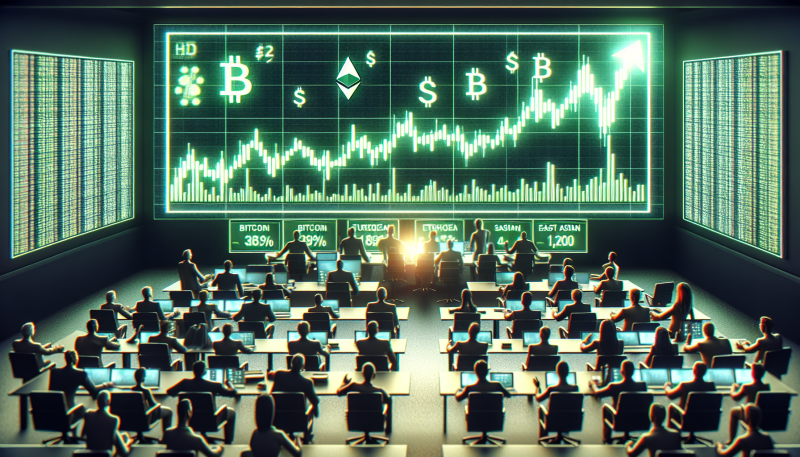 Cryptocurrency Market Sees Gains Amidst Decreased Trading Volume and Positive Investor Sentiment