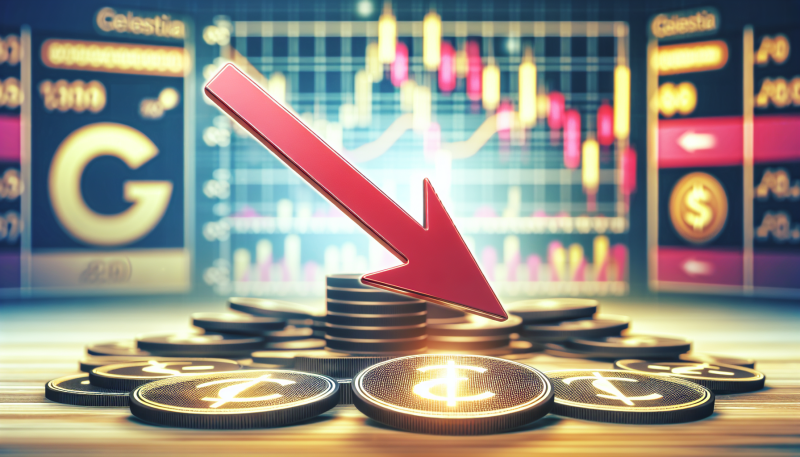 Celestia’s TIA Token Plummets Over 90% Amid Market Cap Growth and Investor Concerns