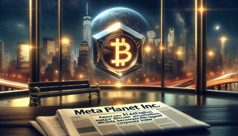 Metaplanet Inc. Raises .45 Billion for Major Bitcoin Acquisitions, Becomes Sixth-Largest Corporate Holder Metaplanet Inc. Raises .45 Billion for Major Bitcoin Acquisitions, Becomes Sixth-Largest Corporate Holder