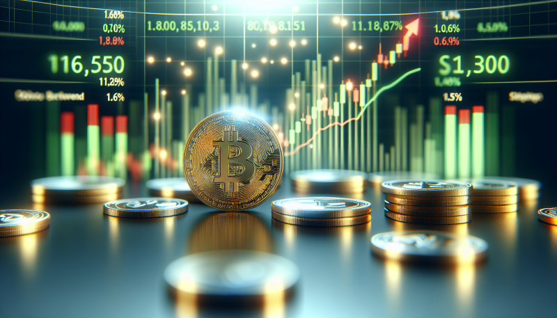 Cryptocurrency Market Sees 1.6% Increase Amid Mixed Performance of Top Coins