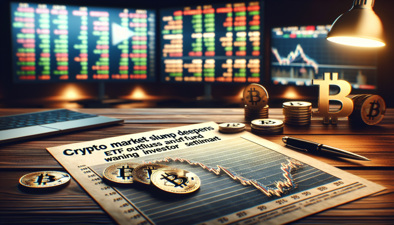 Crypto Market Slump Deepens on ETF Outflows and Waning Investor Sentiment