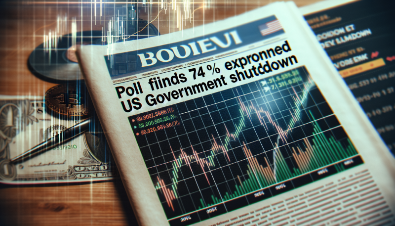 Poll Finds 74% Expect Prolonged US Government Shutdown, Weighing on Markets and Crypto