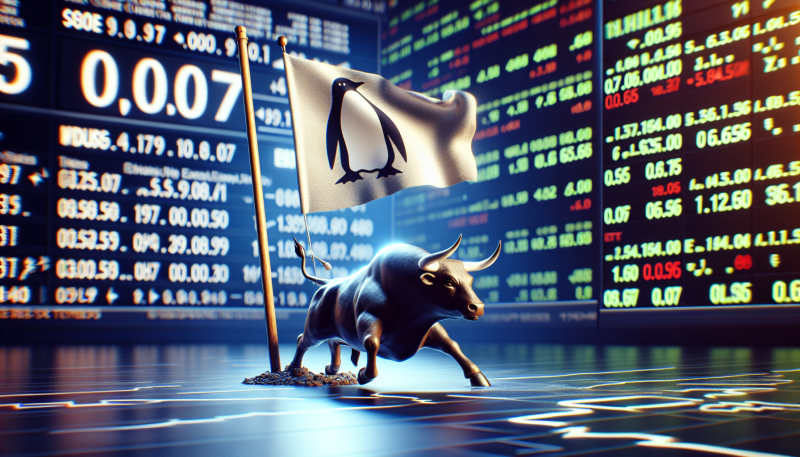 Pengu Bull Flag Breakout Near 0.07 as ETF Decision Looms