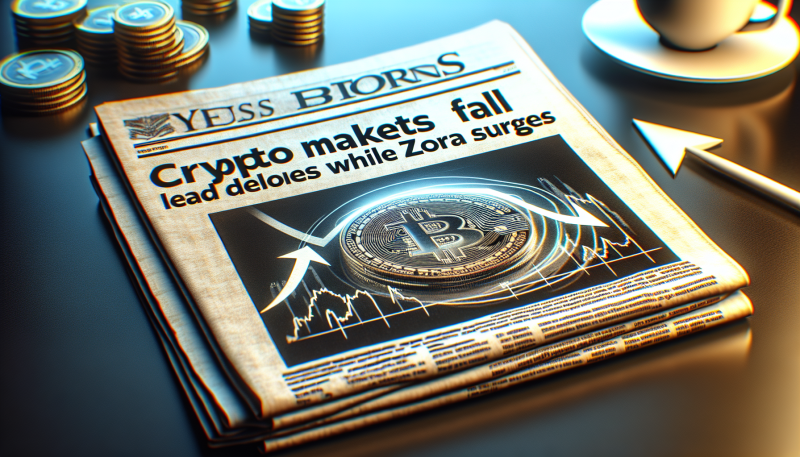 Crypto Markets Fall as Layer-2 Tokens Lead Declines While Zora Surges