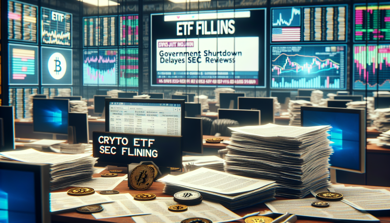 Crypto ETF Filings Surge as Government Shutdown Delays SEC Reviews