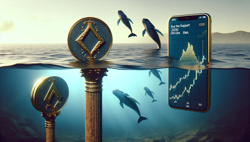 Whales Buy the Dip in Cardano as ADA Tests Key Support and 200-Day EMA